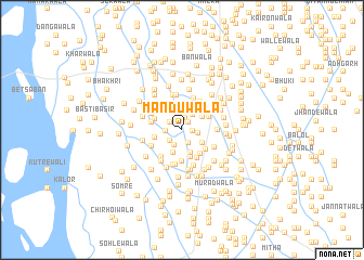 map of Mandūwāla