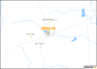 map of Mandya
