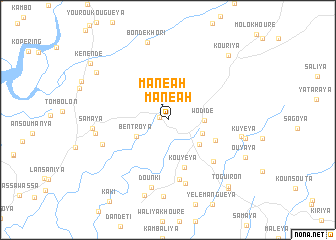 map of Manéah