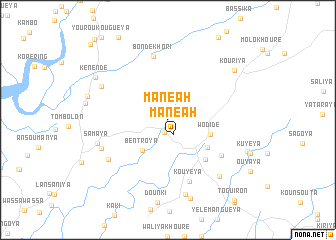 map of Manéah