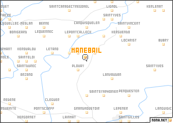 map of Manébail