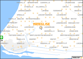 map of Manéglise