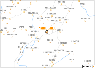 map of Manegolé