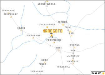map of Manégoto
