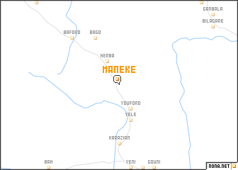 map of Maneké