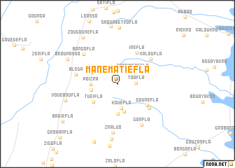 map of Manématiéfla