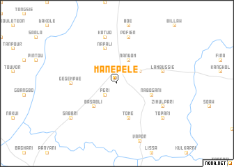 map of Manepele