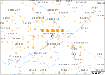 map of Maneri Bānda