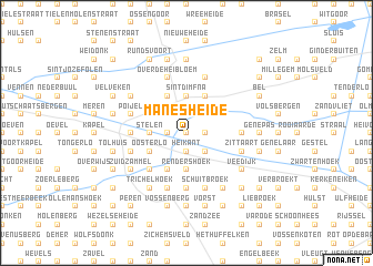 map of Manes Heide