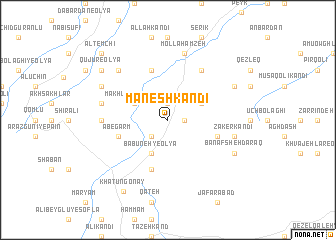 map of Manesh Kandī