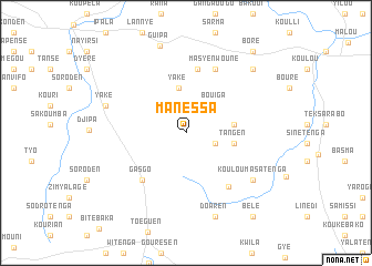 map of Manéssa