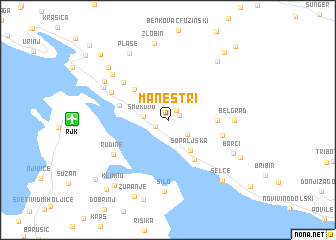 map of Manestri