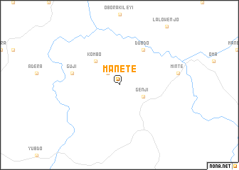 map of Manetē