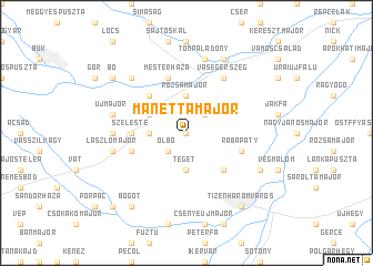 map of Manettamajor