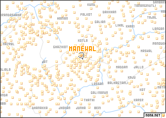 map of Manewāl