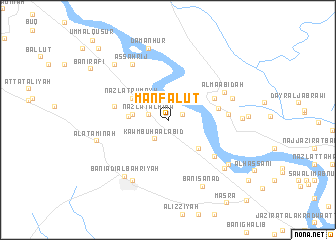 map of Manfalūţ