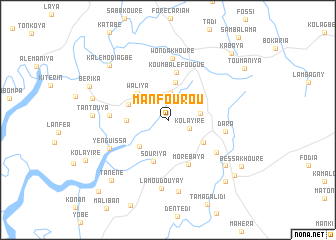 map of Manfourou