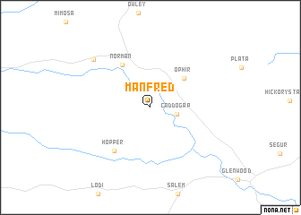 map of Manfred