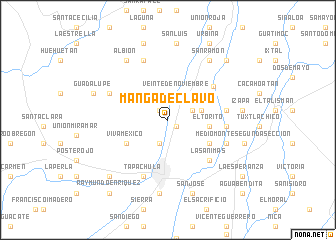 map of Manga de Clavo