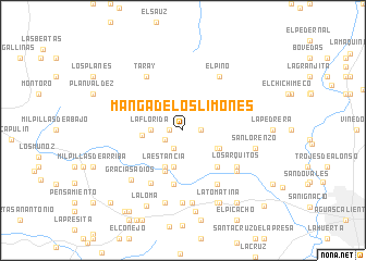 map of Manga de los Limones
