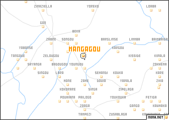 map of Mangagou