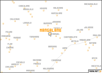 map of Mangalane