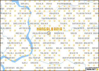 map of Mangalbāria