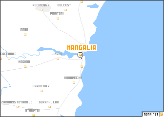 map of Mangalia