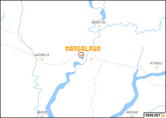 map of Mangalpur