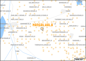 map of Mangalwāla