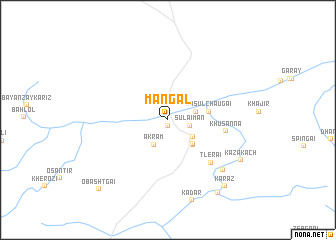 map of Mangāl