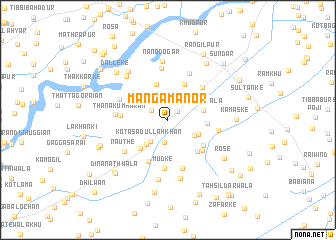 map of Mānga Manor