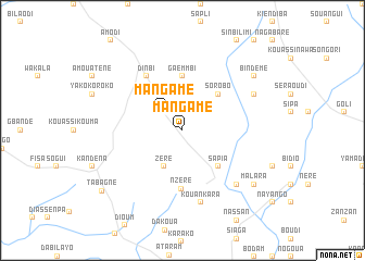 map of Mangame