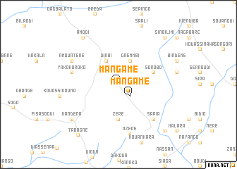 map of Mangame