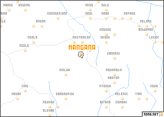 map of Mangana