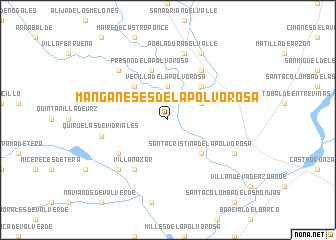 map of Manganeses de la Polvorosa