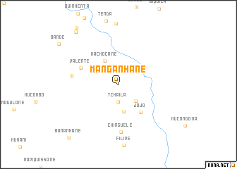 map of Manganhane