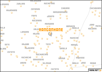 map of Manganhane