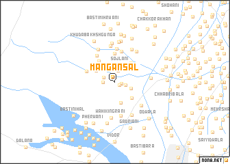 map of Mangan Sāl