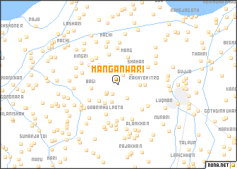 map of Manganwāri