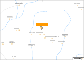 map of Mangān