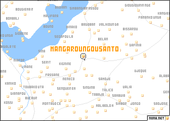 map of Mangaroungou Santo