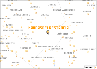 map of Mangas de la Estancia