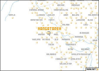 Map Of Mangatarem Pangasinan Mangatarem (Philippines) Map - Nona.net