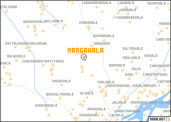 map of Mangawāla