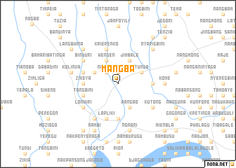 map of Mangba