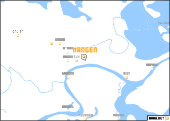map of Mangen