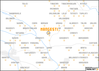 map of Mangeşti