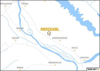 map of Māngewāl