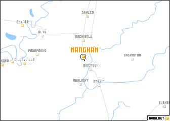 map of Mangham